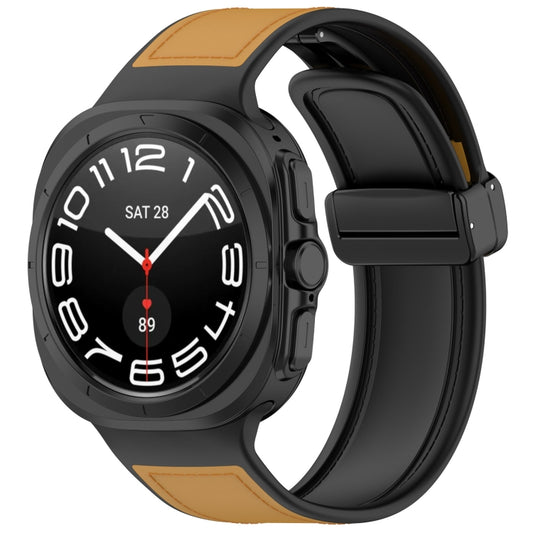 Techsuit W056 -ranneke Samsung Galaxy Watch Ultra -kelloon, Ruskea