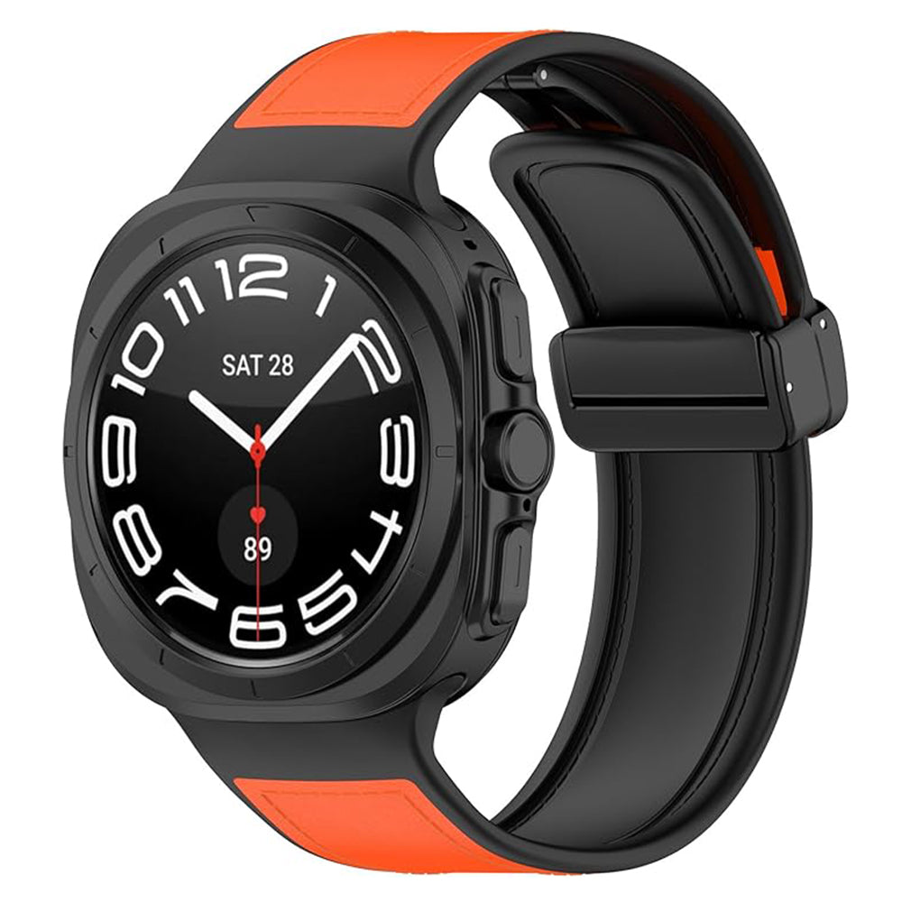 Techsuit W056 -ranneke Samsung Galaxy Watch Ultra -kelloon, Oranssi