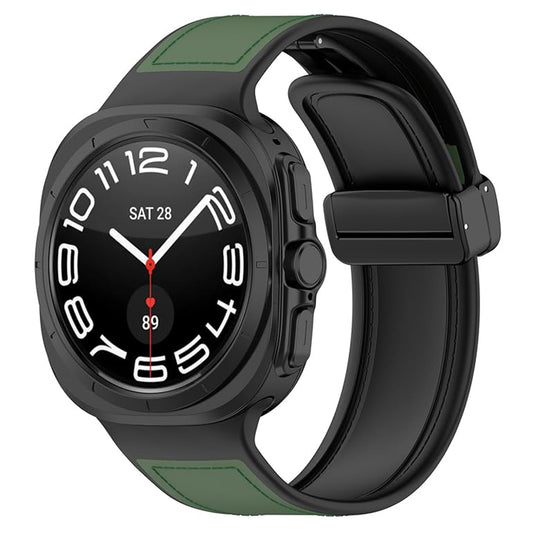 Techsuit W056 -ranneke Samsung Galaxy Watch Ultra, Vihreä
