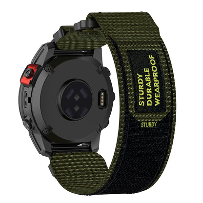 Techsuit W057 -ranneke Garmin Instinct / Approach / Fenix -kelloille, 20mm, Vihreä