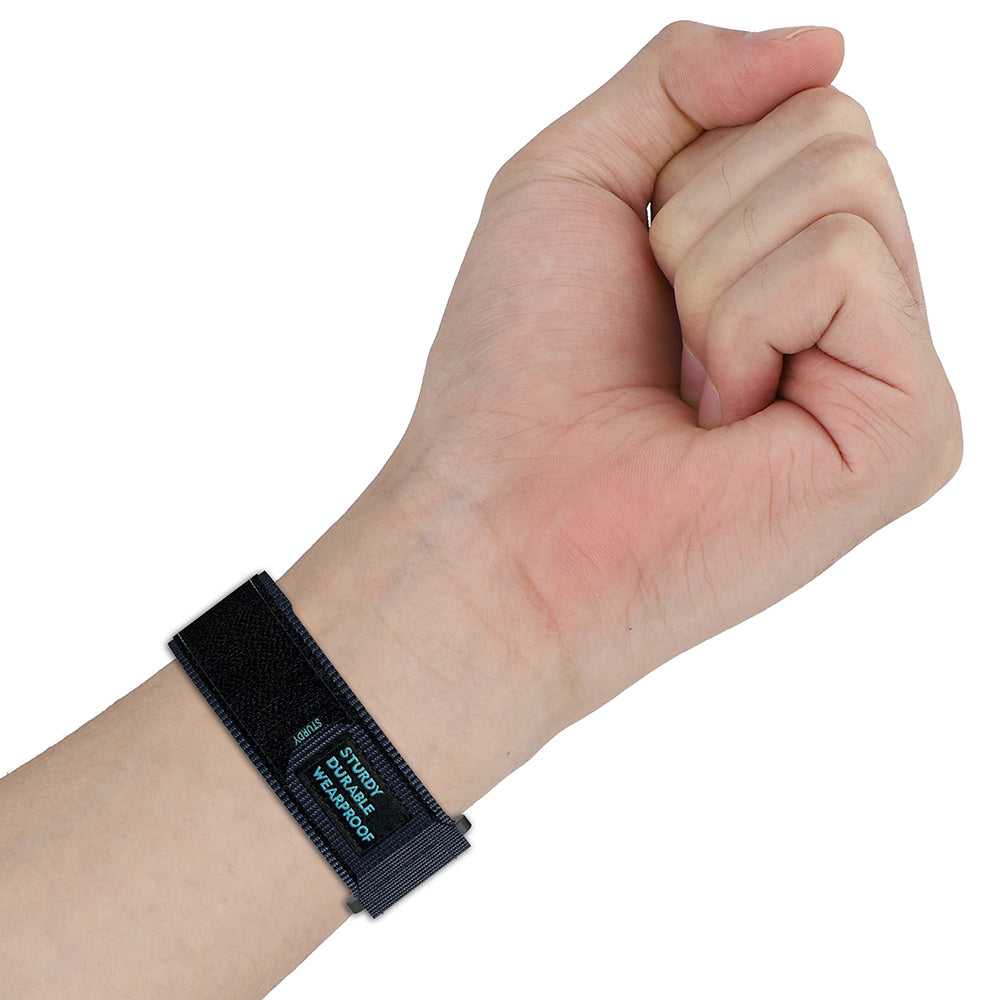 Techsuit W057 -ranneke Garmin Watch Fenix / Forerunner -sarjoille, 22mm, Harmaa