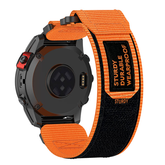 Techsuit W057 -ranneke Garmin Watch Fenix / Forerunner -sarjoille, 22mm, Oranssi