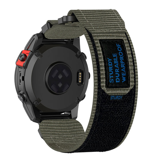 Techsuit W057 -ranneke Garmin Watch Fenix Series -kelloille, 26mm, Harmaa