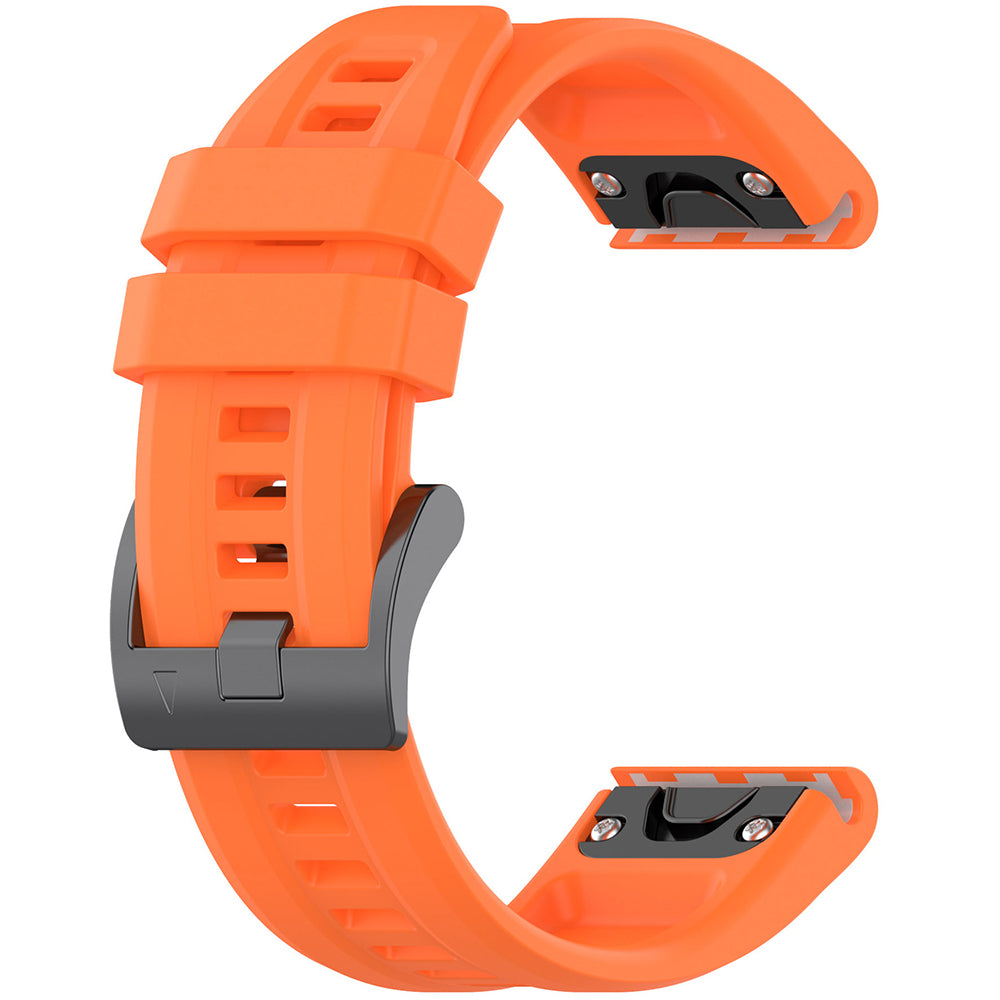 Techsuit W060 -ranneke Garmin Instinct / Approach / Fenix -kelloille, 20mm, Oranssi