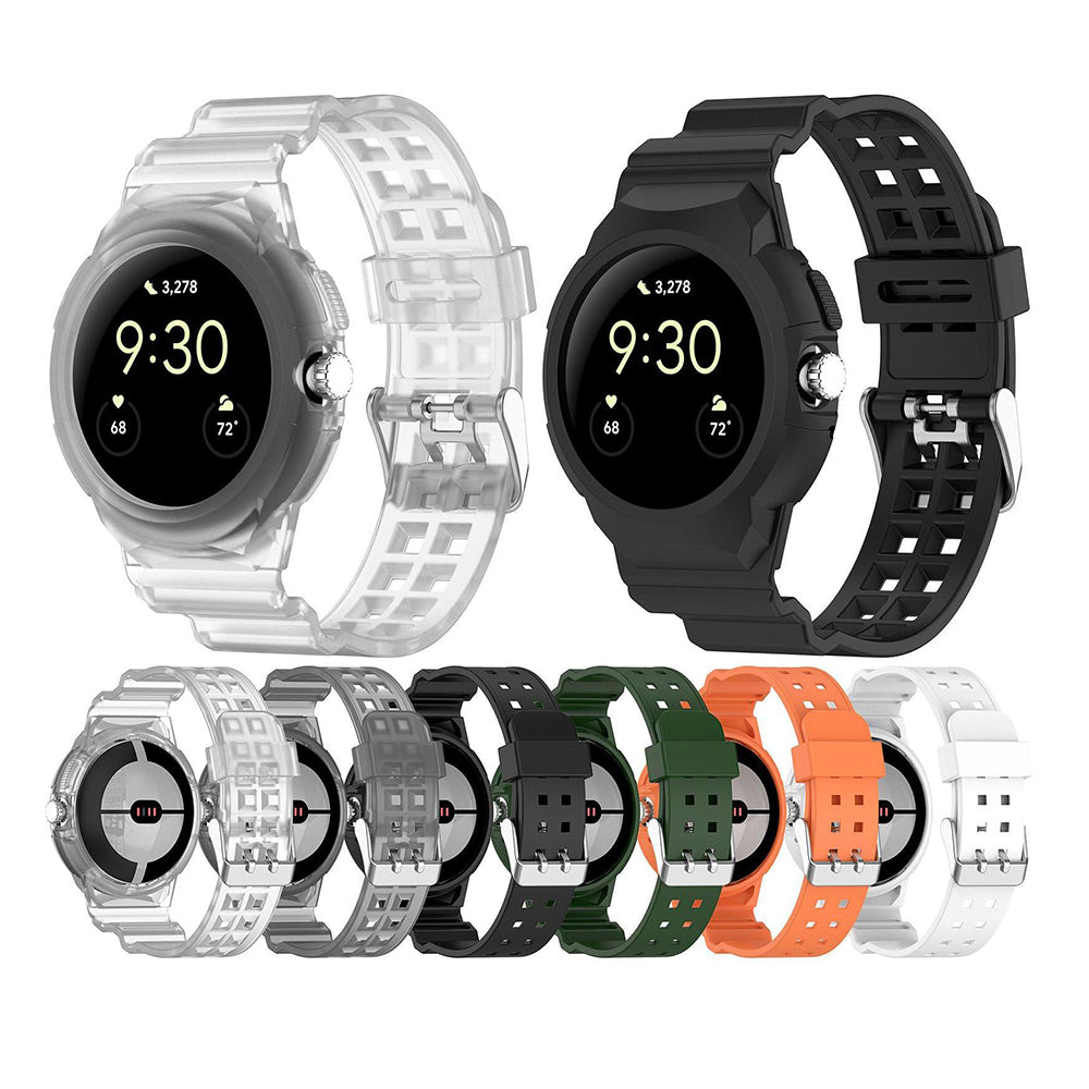 Techsuit W065 -ranneke Google Pixel Watch 3 41mm / Watch 2 / Watch, Musta