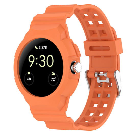 Techsuit W065 -ranneke Google Pixel Watch 3 41mm / Watch 2 / Watch, Oranssi