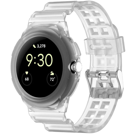 Techsuit W065 -ranneke Google Pixel Watch 3 41mm / Watch 2 / Watch, Läpinäkyvä