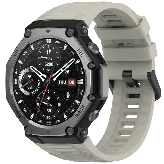 Techsuit W067 -ranneke Amazfit T-Rex 3:lle, Harmaa