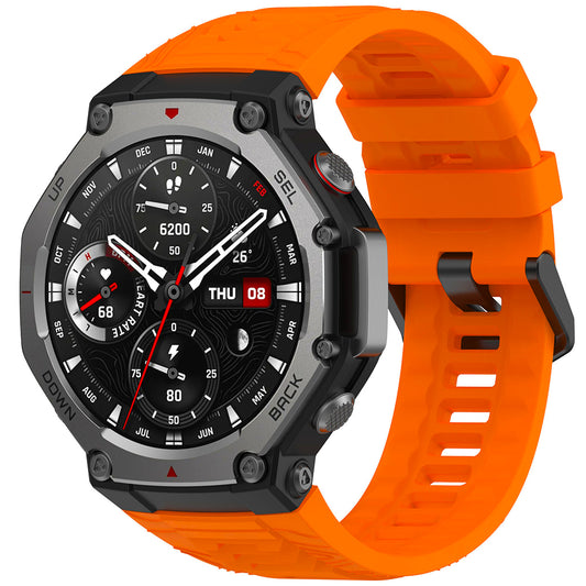 Techsuit W067 -ranneke Amazfit T-Rex 3:lle, Oranssi