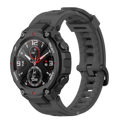 Techsuit W067 -ranneke Amazfit T-Rex Pro / T-Rex, Harmaa