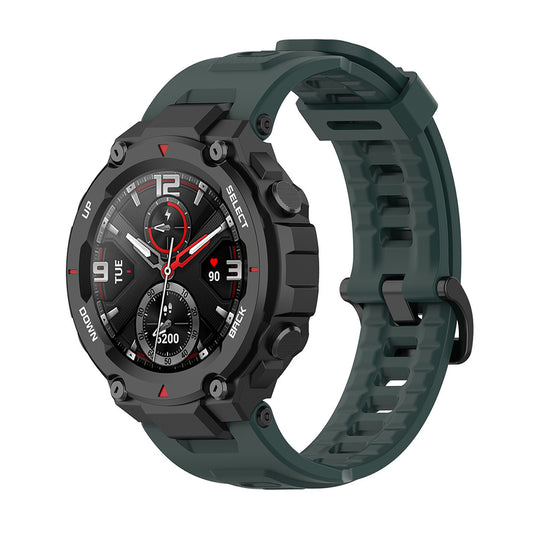 Techsuit W067 -ranneke Amazfit T-Rex Pro / T-Rex, tummanvihreä