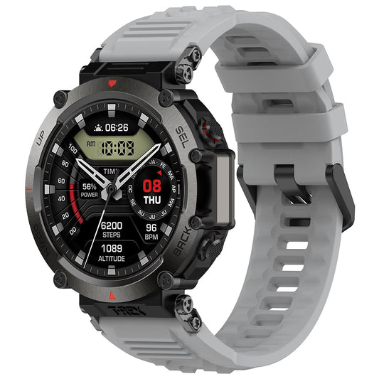 Techsuit W067 -ranneke Amazfit T-Rex Ultra -kelloon, Harmaa