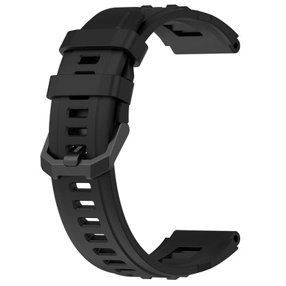Techsuit W067 -ranneke Amazfit T-Rex Ultra -kelloon, Musta