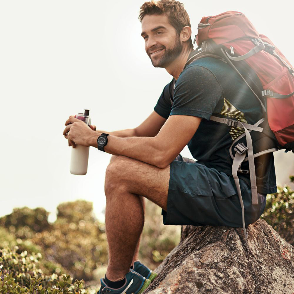 Techsuit W068 -ranneke Samsung Galaxy Watch Ultra -kelloon, Oranssi Musta