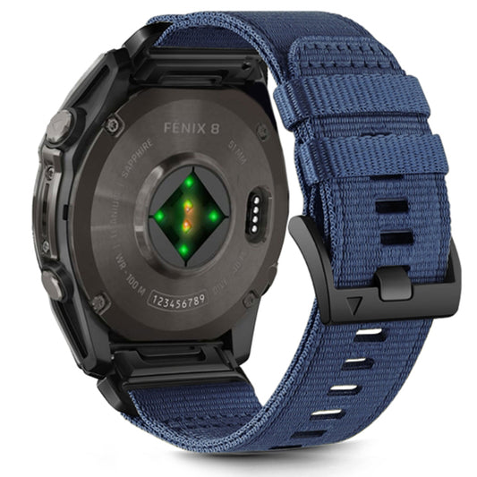 Techsuit W070 -ranneke Garmin Watch Fenix / Forerunner / Approach -sarjoille, 22mm, laivastonsininen