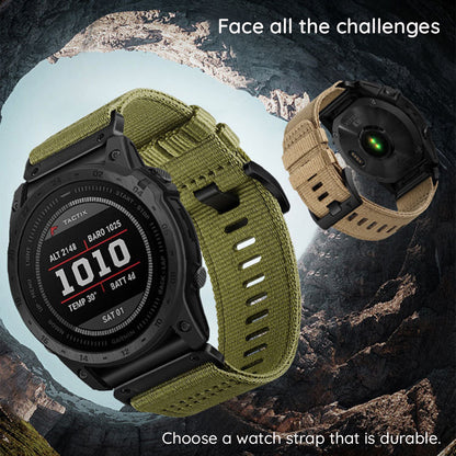 Techsuit W070 -ranneke Garmin Watch Fenix / Forerunner / Approach -sarjoille, 22mm, Oranssi