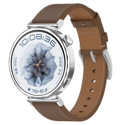 Techsuit W073 -ranneke Huawei Watch / Garmin Watch Series, 18mm, ruskea