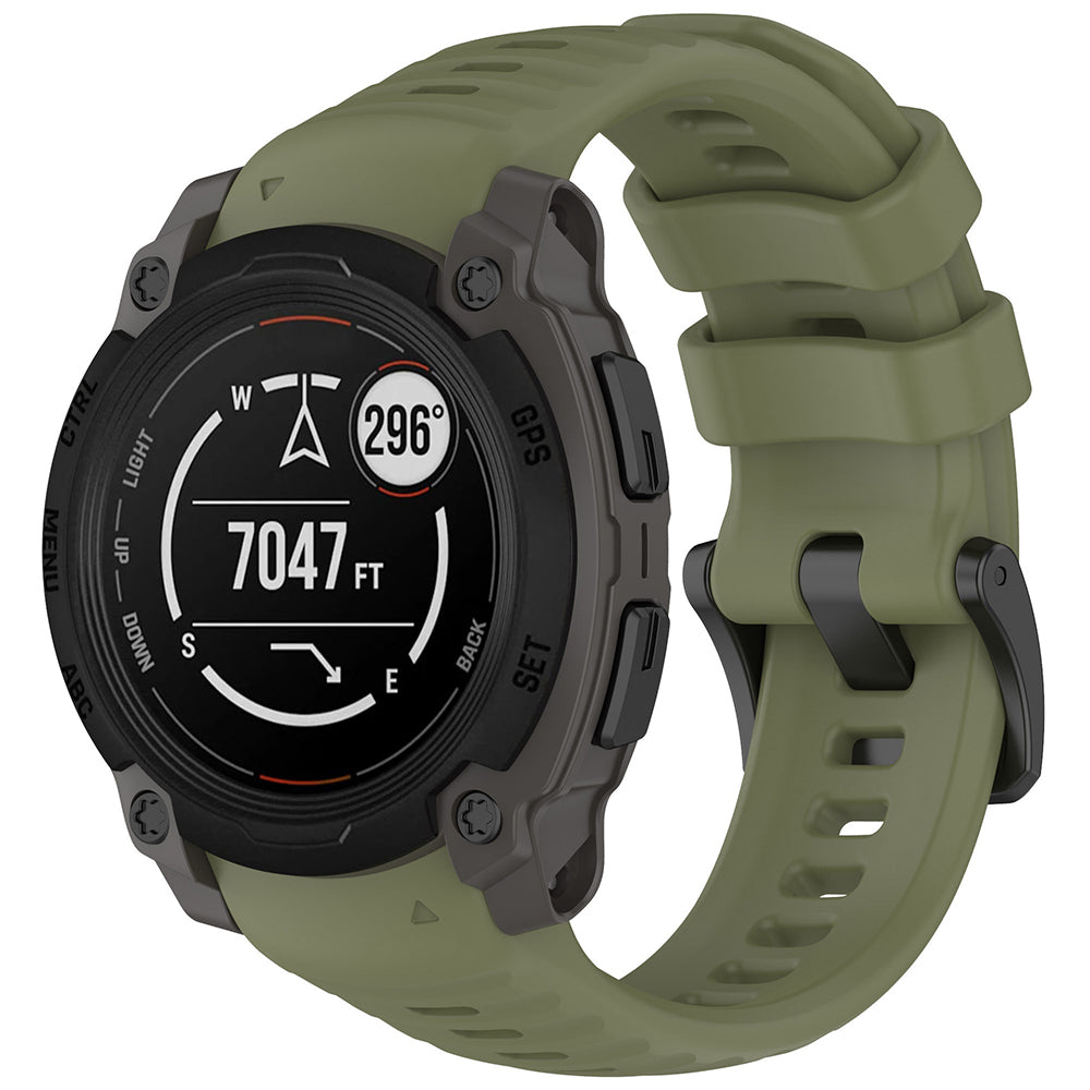 Techsuit W076 -ranneke Garmin Instinct E 45mm, Vihreä