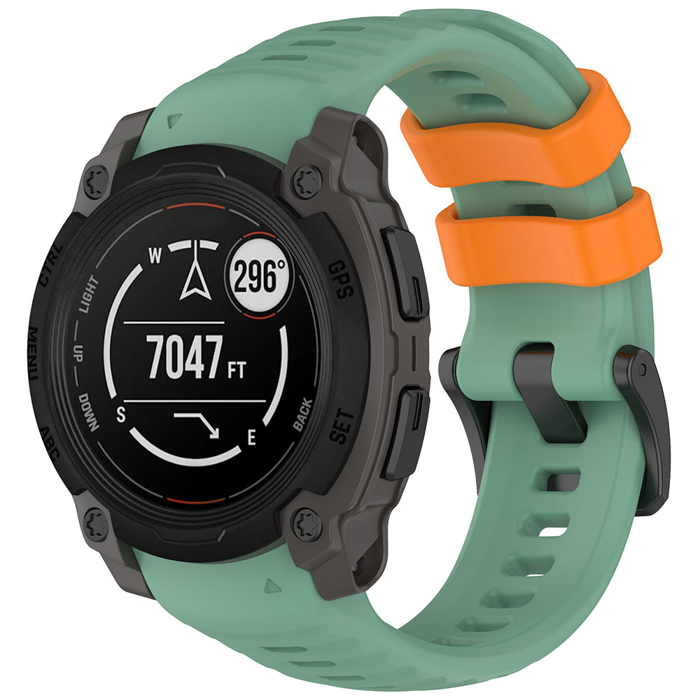 Techsuit W076 -ranneke Garmin Instinct E 45mm:lle, Vaaleanvihreä