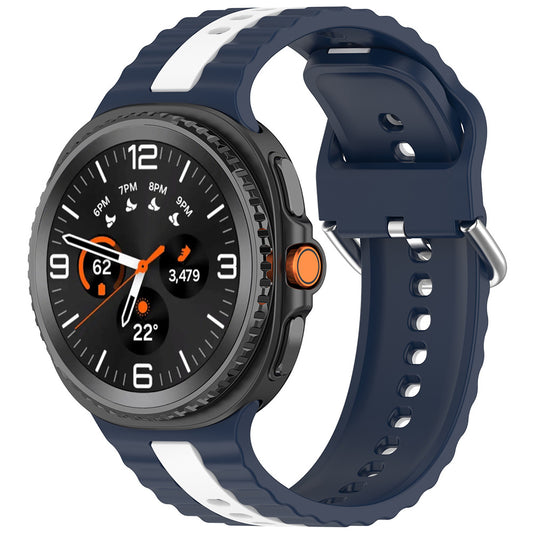 Techsuit W078 -ranneke Samsung Galaxy Watch 8 Classic / Watch8 44mm / Watch 8 40mm, laivastonsininen