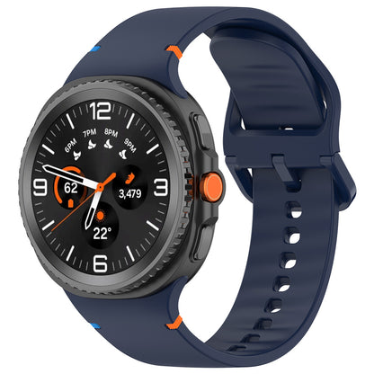 Techsuit W079 -ranneke Samsung Galaxy Watch 8 Classic / Watch8 44mm / Watch 8 40mm, laivastonsininen