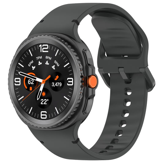 Techsuit W079 -ranneke Samsung Galaxy Watch 8 Classic / Watch8 44mm / Watch 8 40mm, Grafiitinmusta