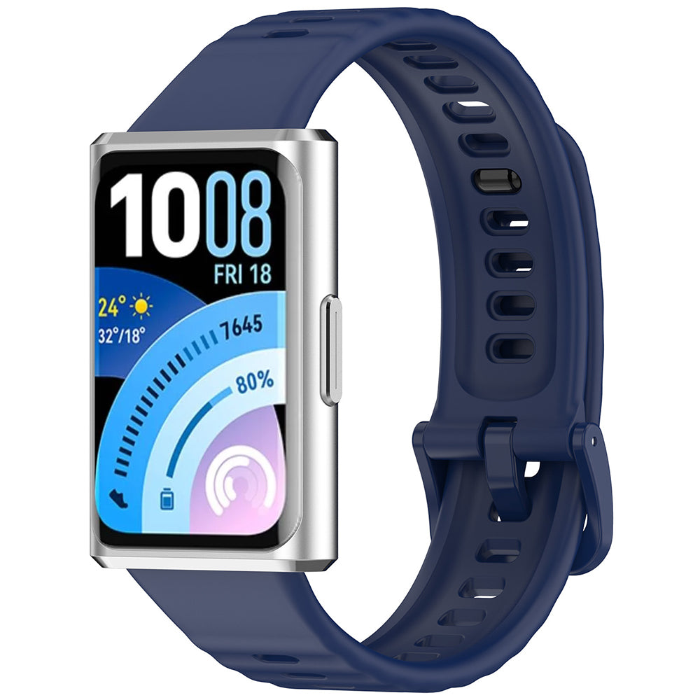 Techsuit W082 -ranneke Huawei Band 11 / 11 Pro:lle, Laivastonsininen
