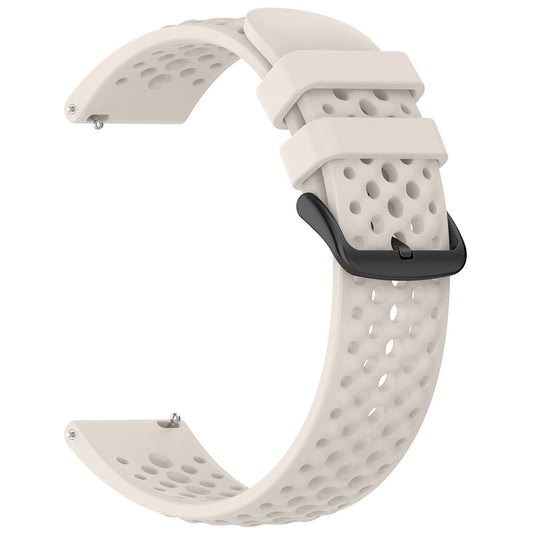Techsuit W083 -ranneke Amazfit Watch / Samsung Watch Series, 22mm, Valkoinen