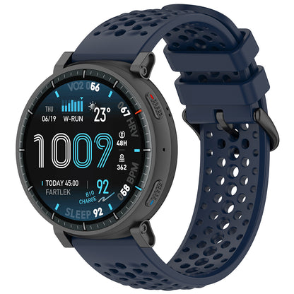 Techsuit W083 -ranneke Amazfit Watch / Samsung Watch Series, 22mm, Tummansininen