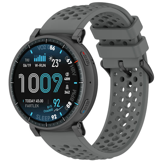 Techsuit W083 -ranneke Amazfit Watchille / Samsung Watch Seriesille, 22mm, Harmaa