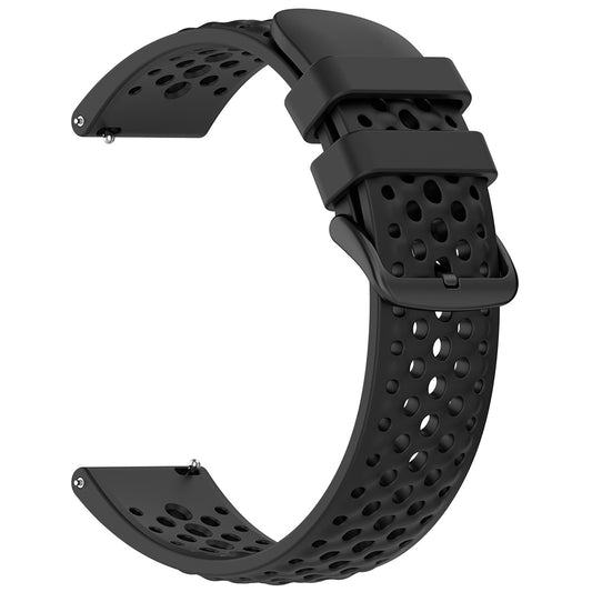 Techsuit W083 -ranneke Amazfit Watch / Samsung Watch Series, 22mm, Musta