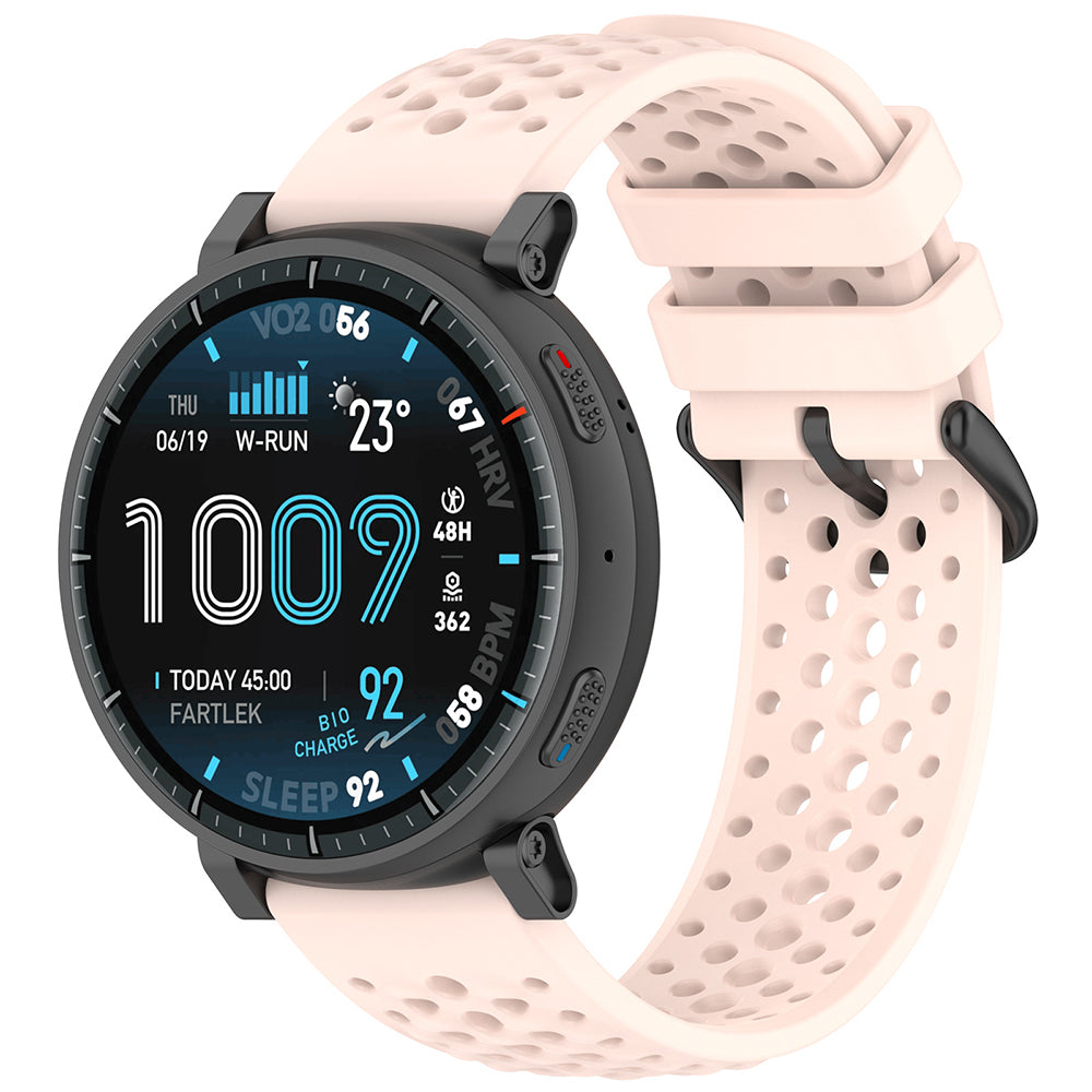 Techsuit W083 -ranneke Amazfit Watch / Samsung Watch Series, 22mm, vaaleanpunainen
