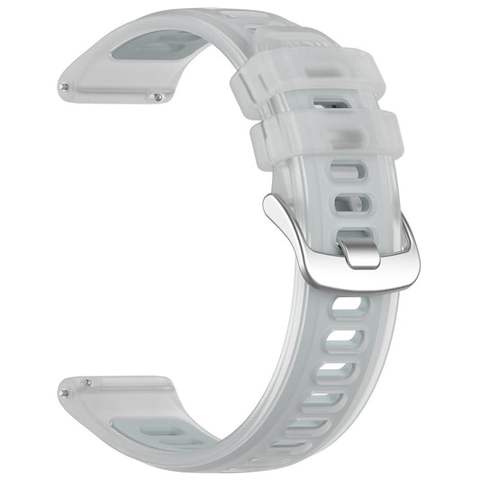 Techsuit W084 -ranneke Samsung Galaxy Watchille / Huawei Watch -sarjalle, 20 mm, valkoinen