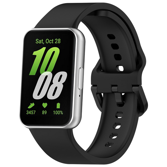 Techsuit W086 ranneke Samsung Galaxy Fit3 R39M:lle, musta