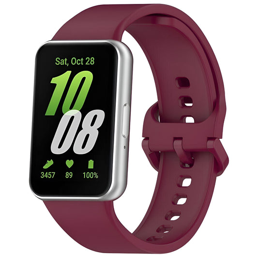 Techsuit W086 ranneke Samsung Galaxy Fit3 R39M:lle, Viininpunainen