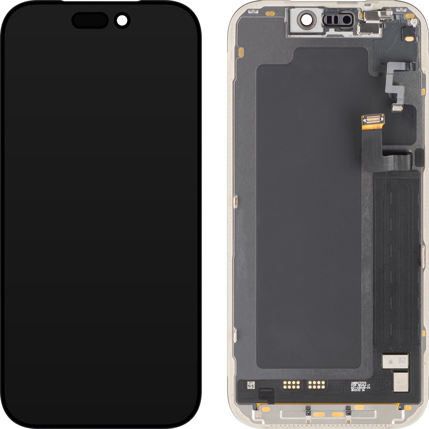 Apple iPhone 17 Pro -näyttö kosketusnäytöllä, kehyksellä, musta, Service Pack 661-56125