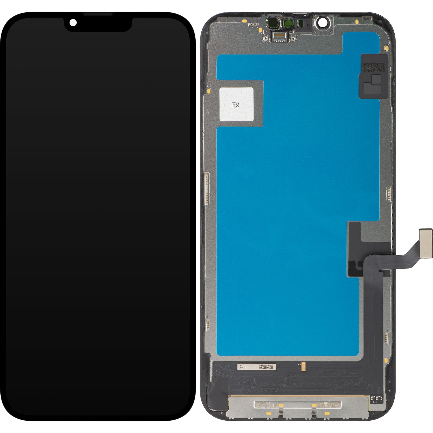 Näyttö GX-kosketusnäytöllä Apple iPhone 13 Pro Maxille, kehyksellä, OLED IC Movable -versio, Musta
