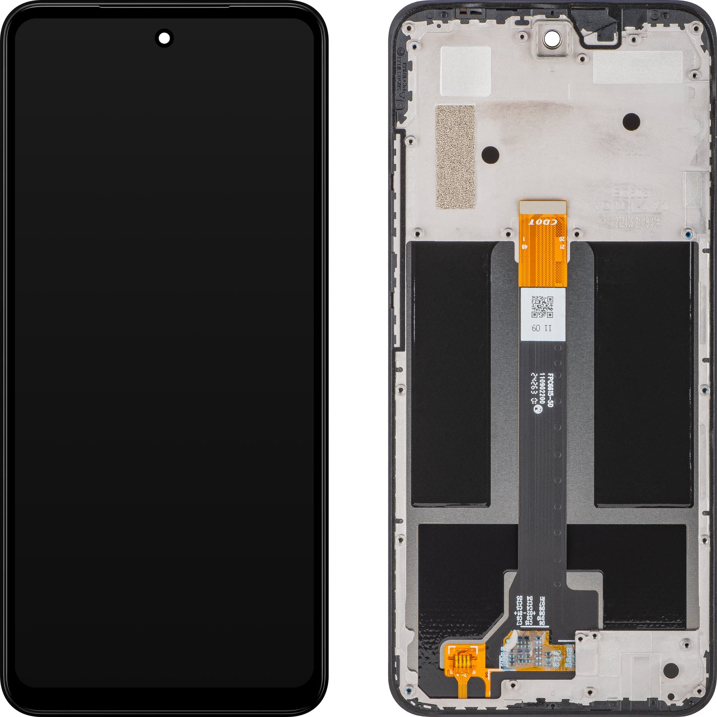 HMD Fusion kosketusnäyttö, kehyksellä, musta, huoltopaketti 7010150506H001 