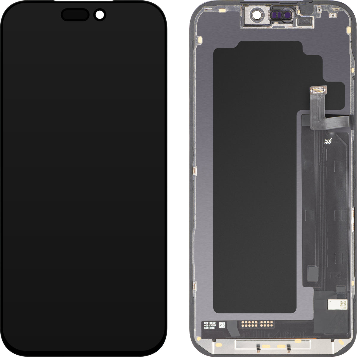 JK-kosketusnäyttö Apple iPhone 17 Pro Maxille, kehyksellä, LCD In-Cell IC siirrettävä versio, musta