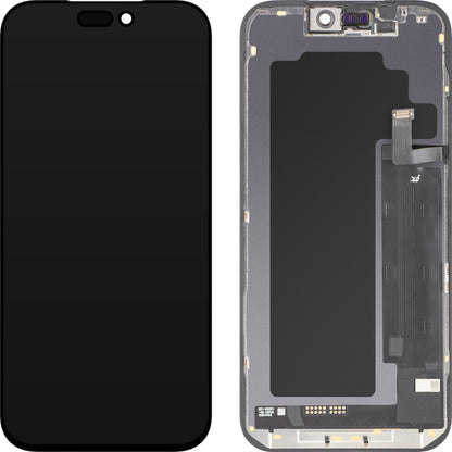 JK-kosketusnäyttö Apple iPhone 17 Pro Maxille, kehyksellä, LCD In-Cell IC siirrettävä versio, musta