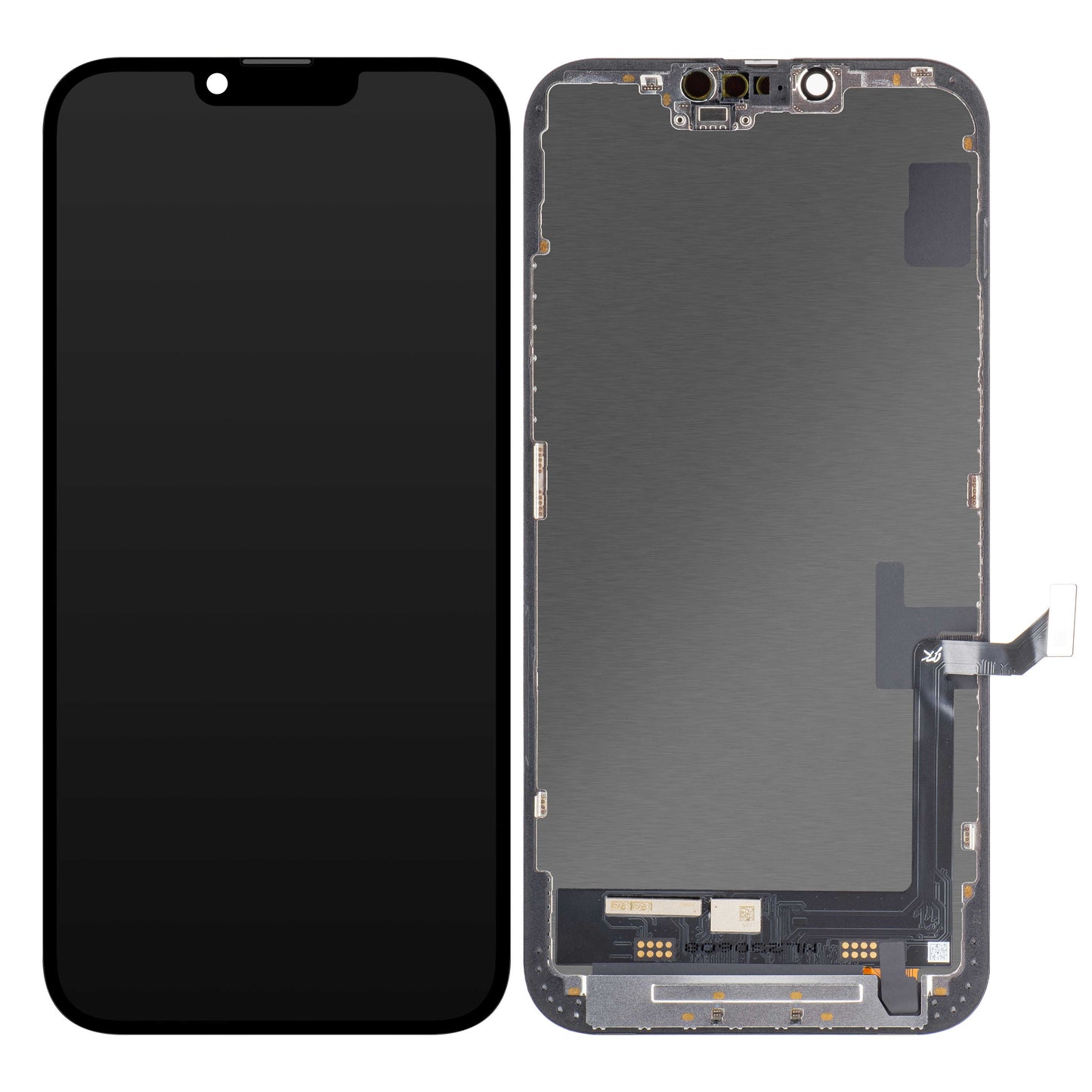 Kosketusnäytön JK Apple iPhone 14 Plus -puhelimeen, kehyksellä, LCD-kennoon asennettu versio, musta 