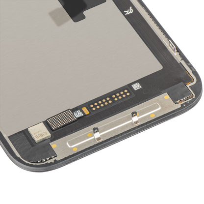 JK kosketusnäyttö Apple iPhone 16 Prolle, kehyksellä, siirrettävä In-Cell IC LCD-versio, musta