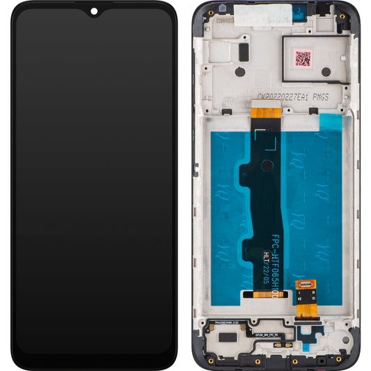 Motorola Moto Moto Moto E7i Power / E7 Power kosketusnäyttö, kehyksellä, musta, huoltopaketti 5D68C18235