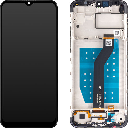 Kosketusnäyttö Motorola Moto G8 Power Lite, kehyksellä, musta, huoltopaketti 5D68C18031SS