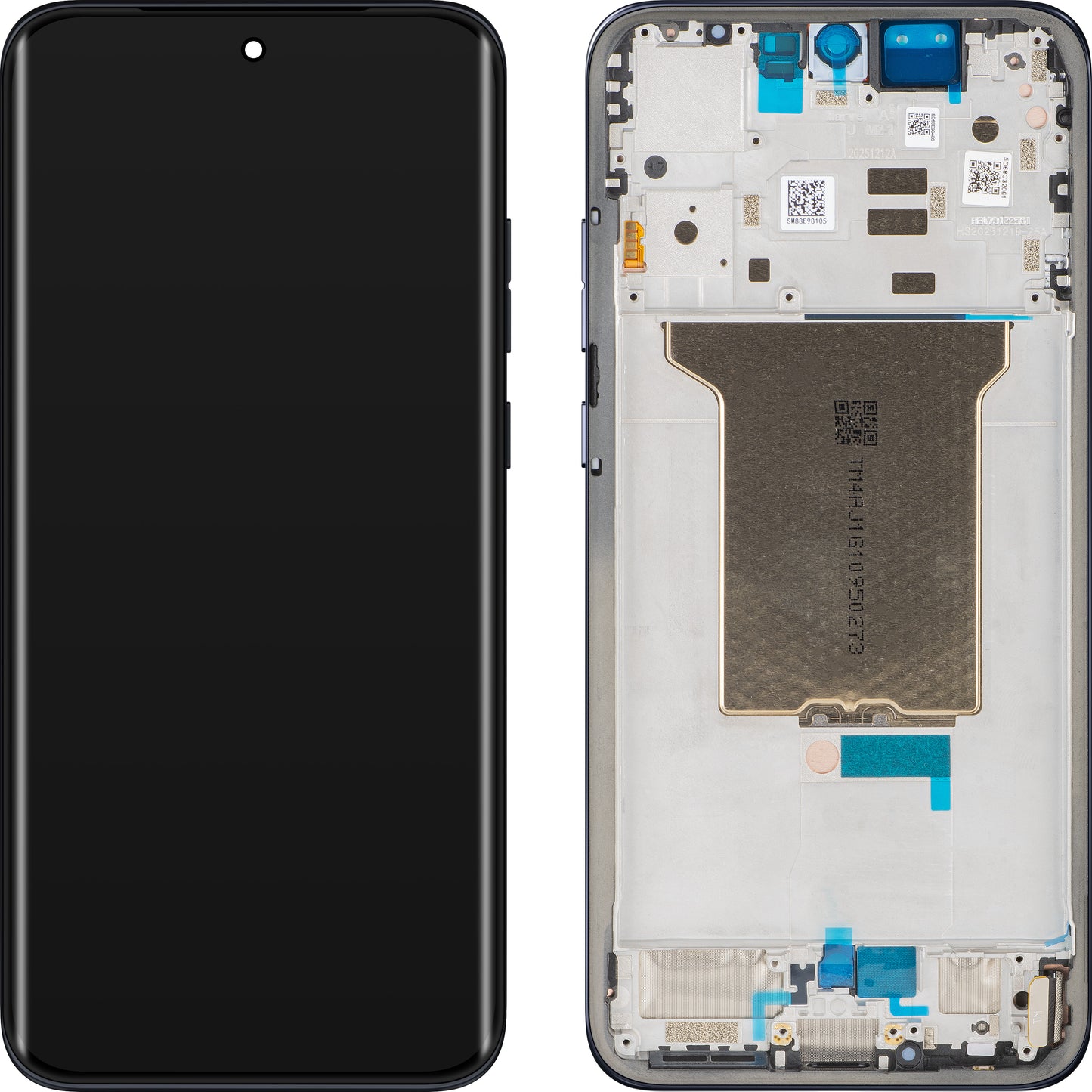 Motorola Edge 70 Fusion -näyttö kosketusnäytöllä, kehyksellä, tummansininen (Pantone Silhouette), Service Pack 5D68C32061