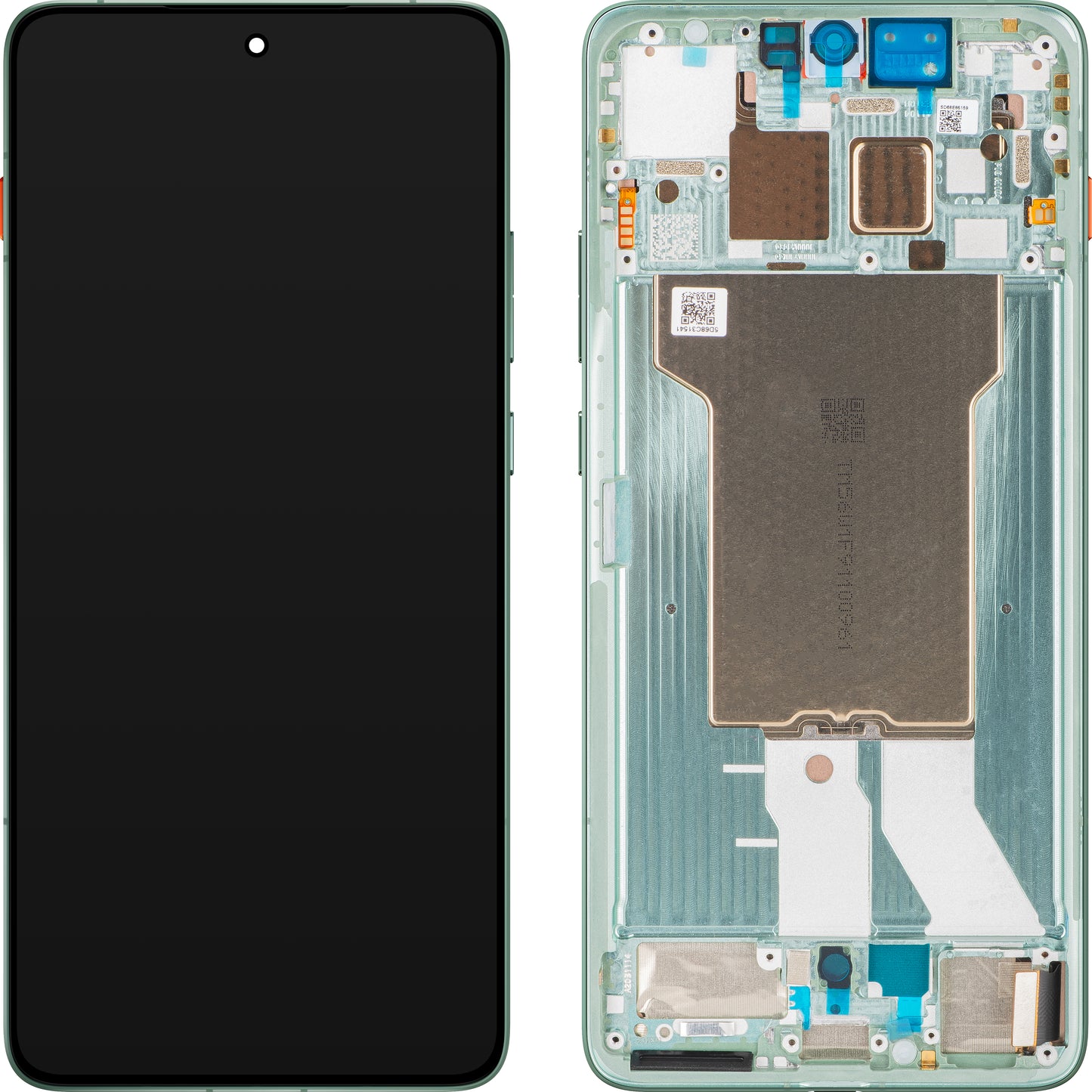 Näyttö kosketusnäytöllä Motorola Edge 70, kehyksellä, Vihreä (Lily Pad), Service Pack 5D68C31542