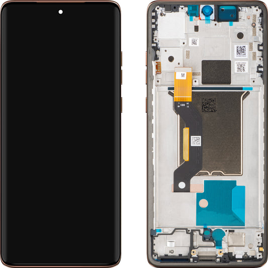 Näyttö kosketusnäytöllä Motorola Edge 60 Fusion, kehyksellä, ruskea (Mocha Mousse), huoltopaketti 5D68C30578