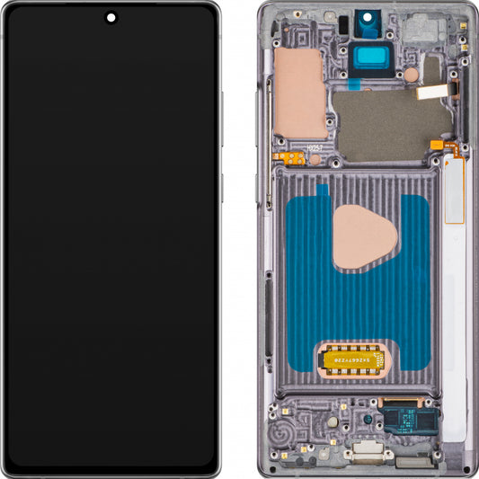 MP-kosketusnäyttö yhteensopiva Samsung Galaxy Note 20 N980 kanssa, kehyksellä, OLED-versio, Musta