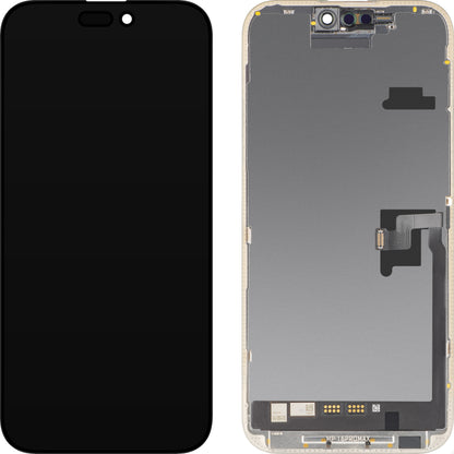 MP Touchscreen Display compatible with Apple iPhone 16 Pro Max, with Frame, OLED FHD Diagnostic Soft Version, Black