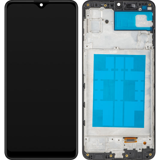 MP-kosketusnäyttö, yhteensopiva Samsung Galaxy M32 M325:n kanssa, kehyksellä, musta